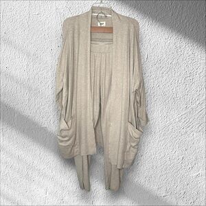 PACT Organic Cotton Oversized Cardigan Pant Set